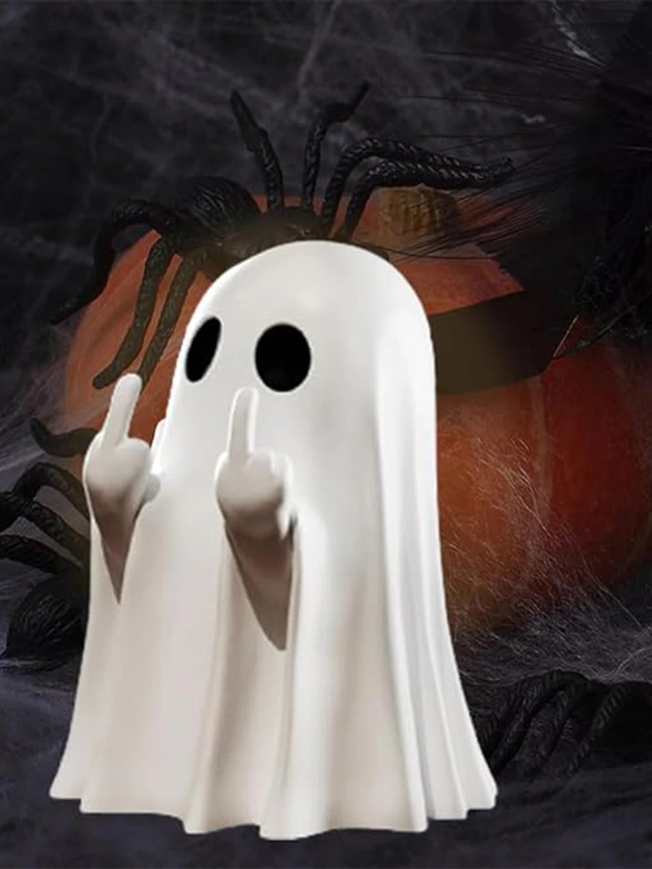 Spooky Middle Finger Ghost