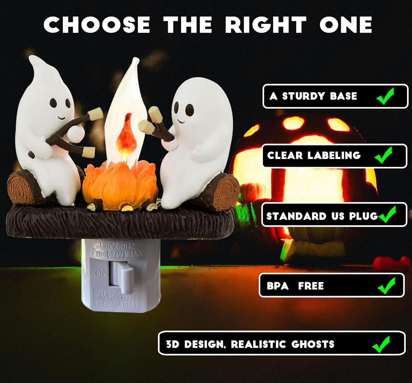 ✨ Light Up Bedtime with Friendly Ghosts Nightlight! ✨
