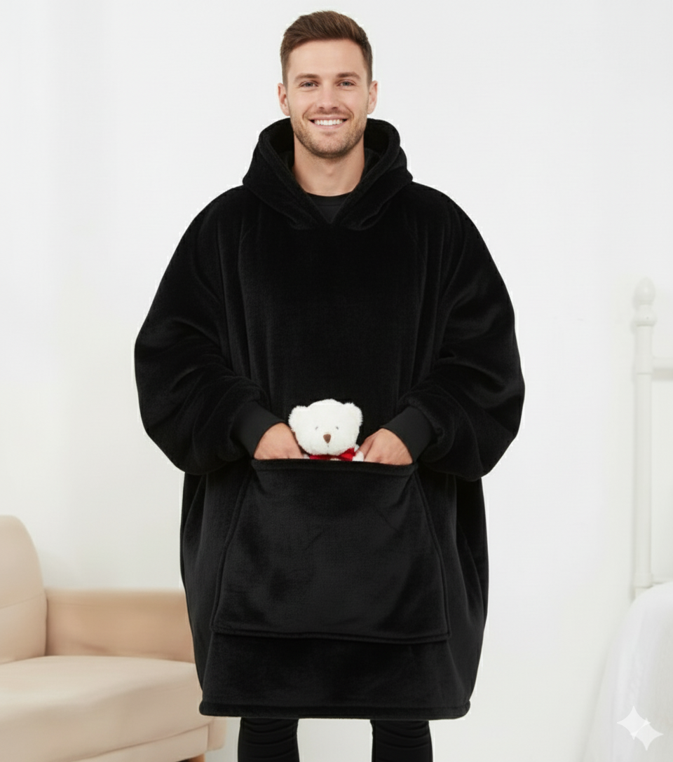 ToastyBoss™ Wearable Heated Hoodie Blanket