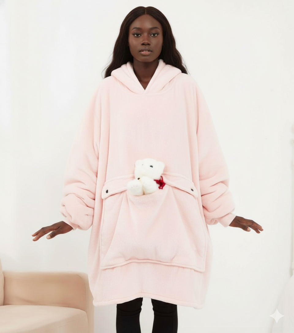 ToastyBoss™ Wearable Heated Hoodie Blanket