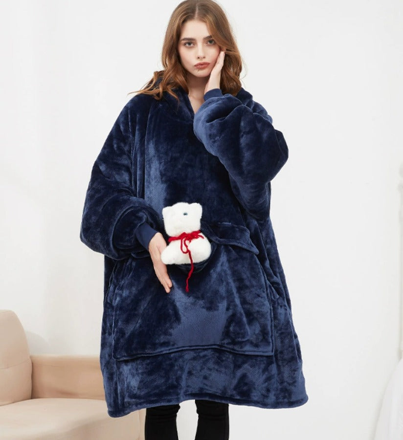 ToastyBoss™ Wearable Heated Hoodie Blanket