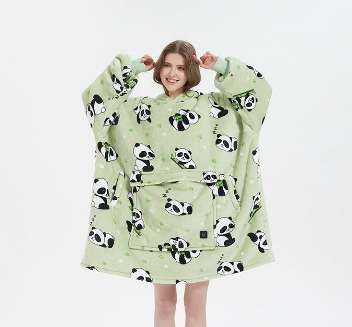 ToastyBoss™ Wearable Heated Hoodie Blanket