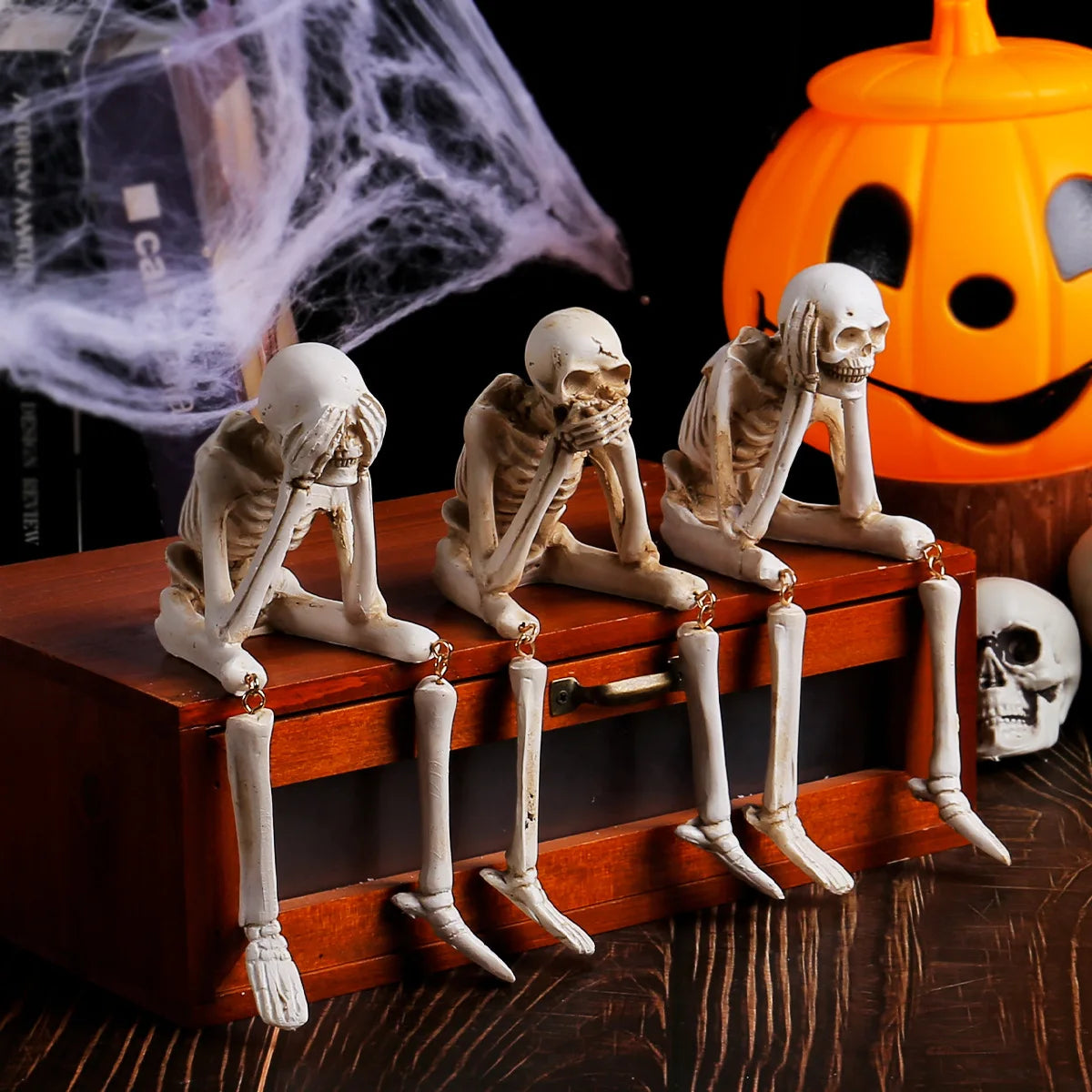 See No Evil, Hear No Evil, Speak No Evil—The Skeleton Trio You Need This Halloween