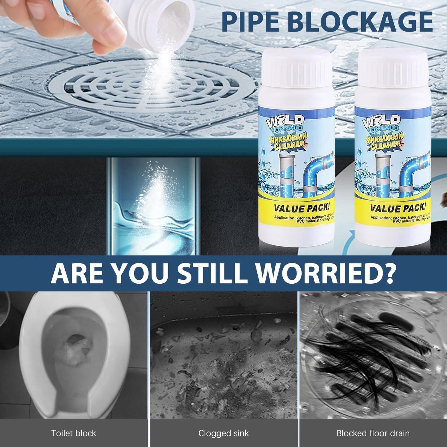 Wild Tornado Sink & Drain Cleaner