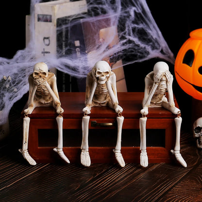 See No Evil, Hear No Evil, Speak No Evil—The Skeleton Trio You Need This Halloween