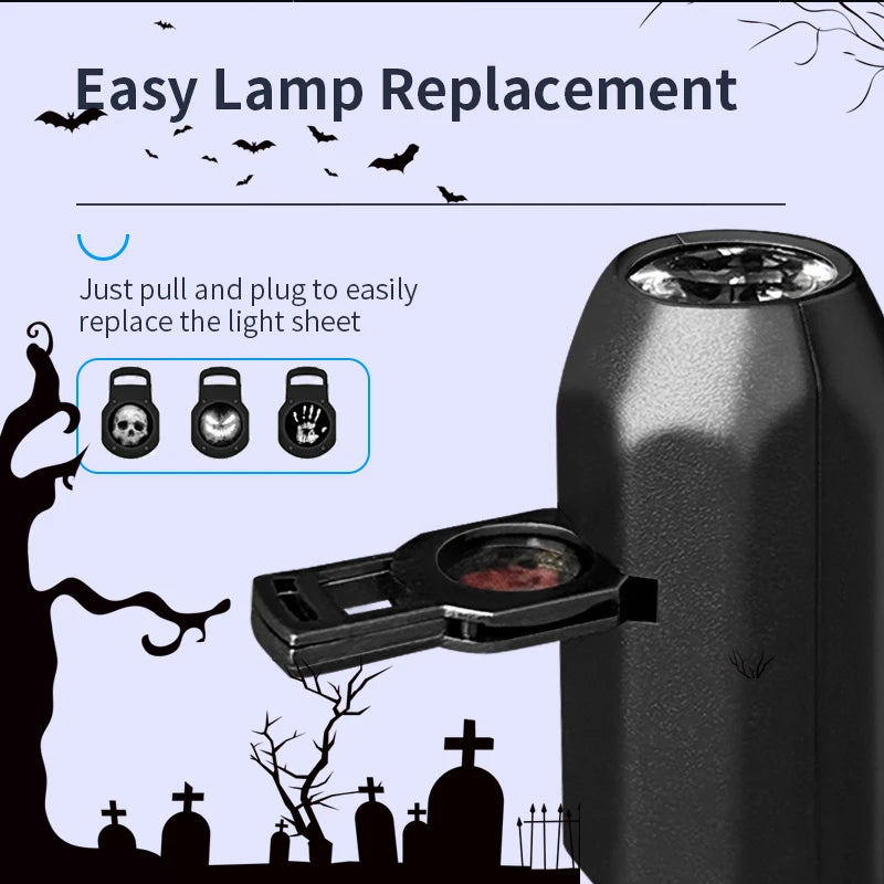 Spooky Ghost Projector Lamp - Bring the Haunted House Vibes Home – Instantly!