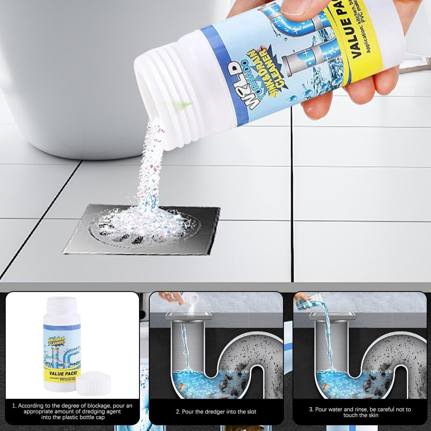 Wild Tornado Sink & Drain Cleaner