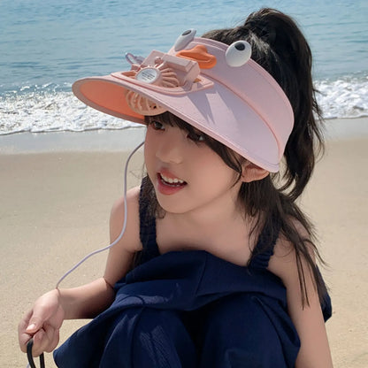 🧒 ChillHalo™  Lil’ Breeze – Viso Hat For Kids