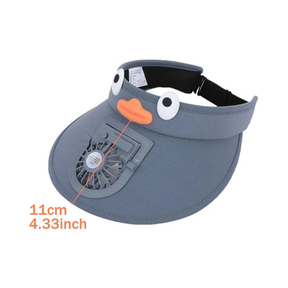 🧒 ChillHalo™  Lil’ Breeze – Viso Hat For Kids