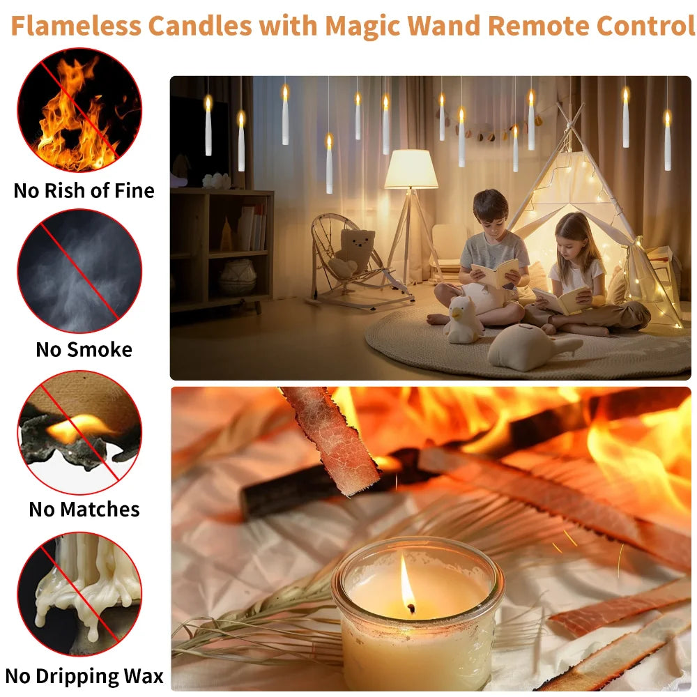 Enchanting LED Floating Candles. They Don’t Just Glow… They FLOAT.