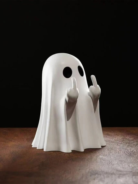 Spooky Middle Finger Ghost