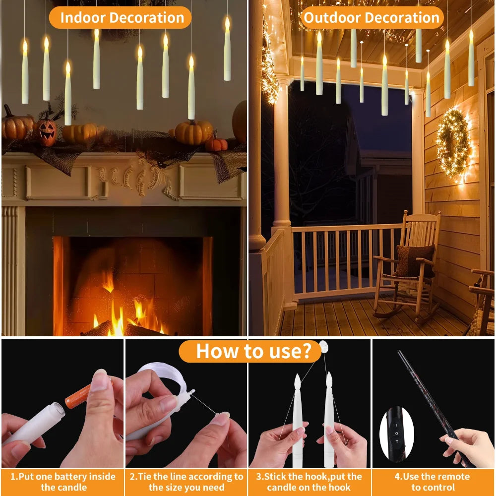 Enchanting LED Floating Candles. They Don’t Just Glow… They FLOAT.