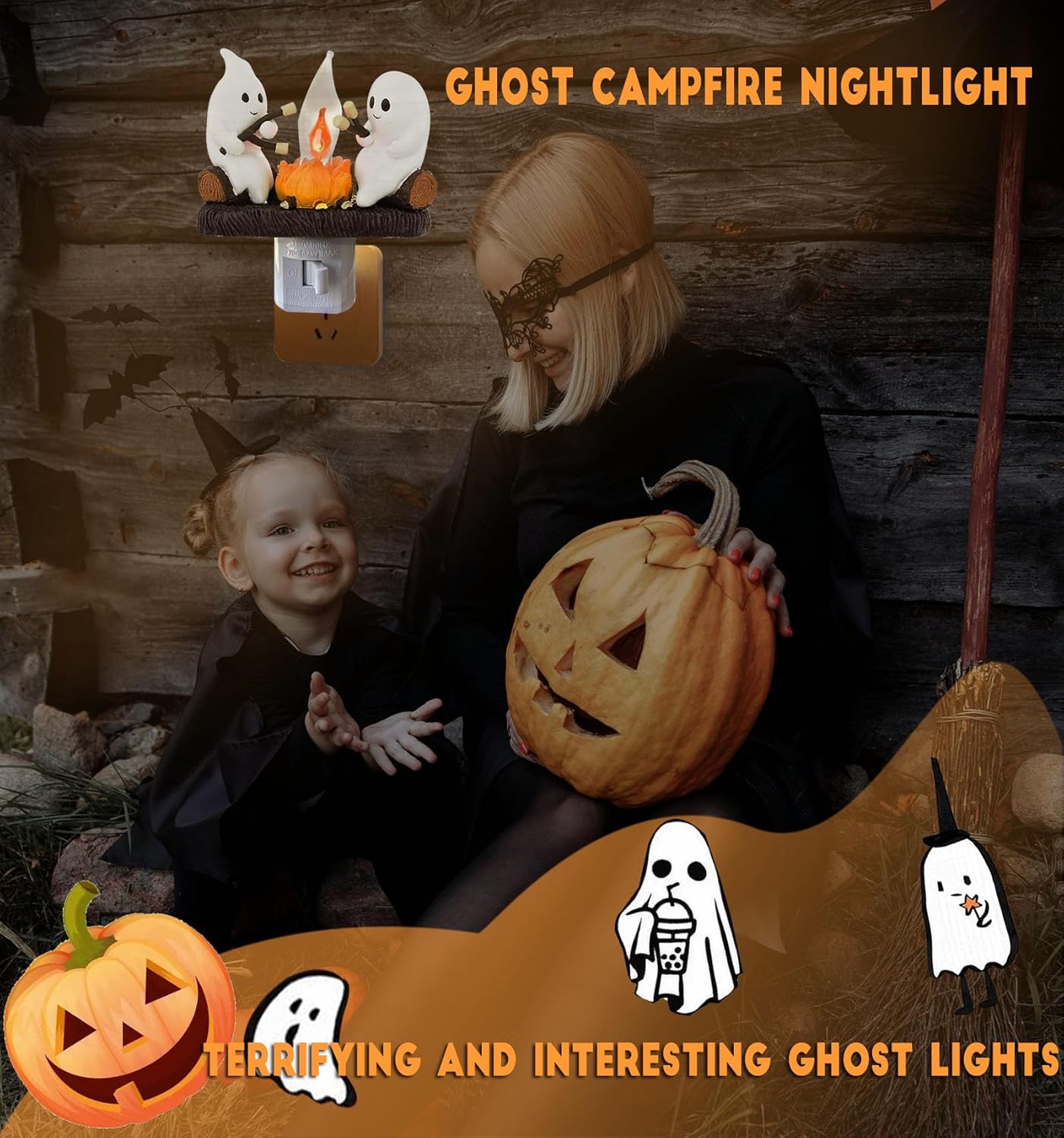 ✨ Light Up Bedtime with Friendly Ghosts Nightlight! ✨